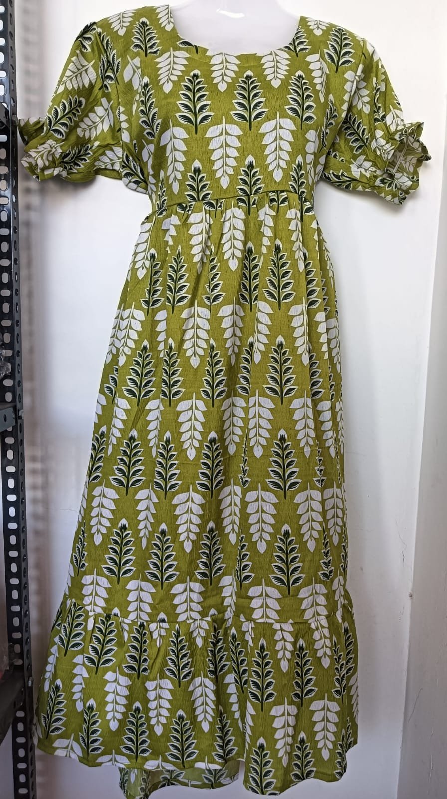 Olive Leaf Grace Maxi Dress
