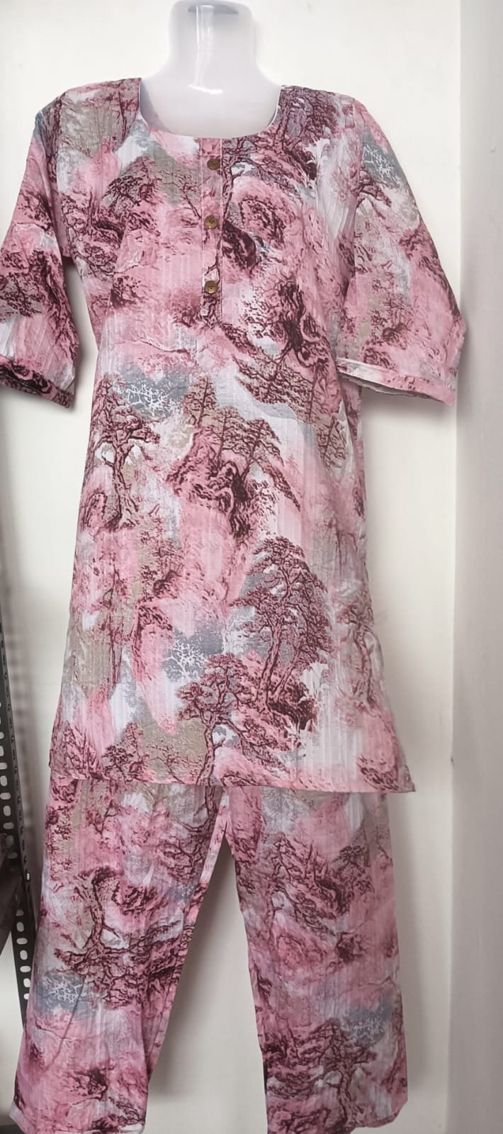 Blush Landscape Printed Kurta Set