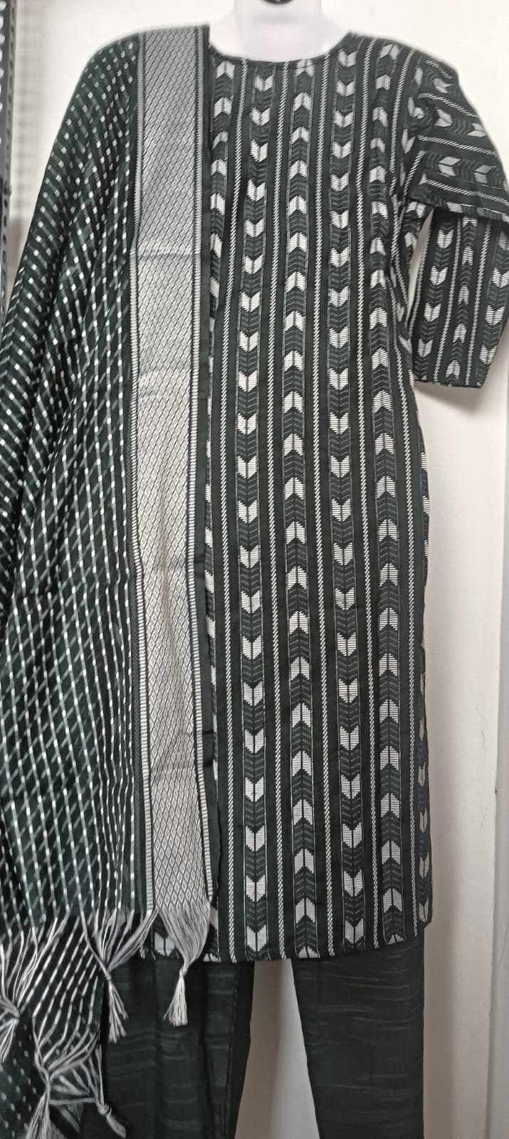 Emerald Chevron Grace Kurti Set