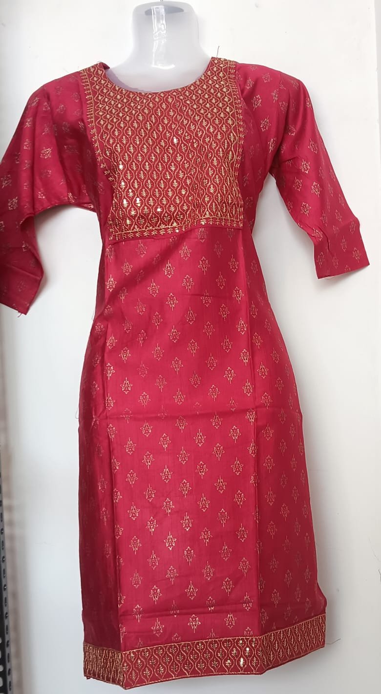 Ruby Zari Radiance Kurti