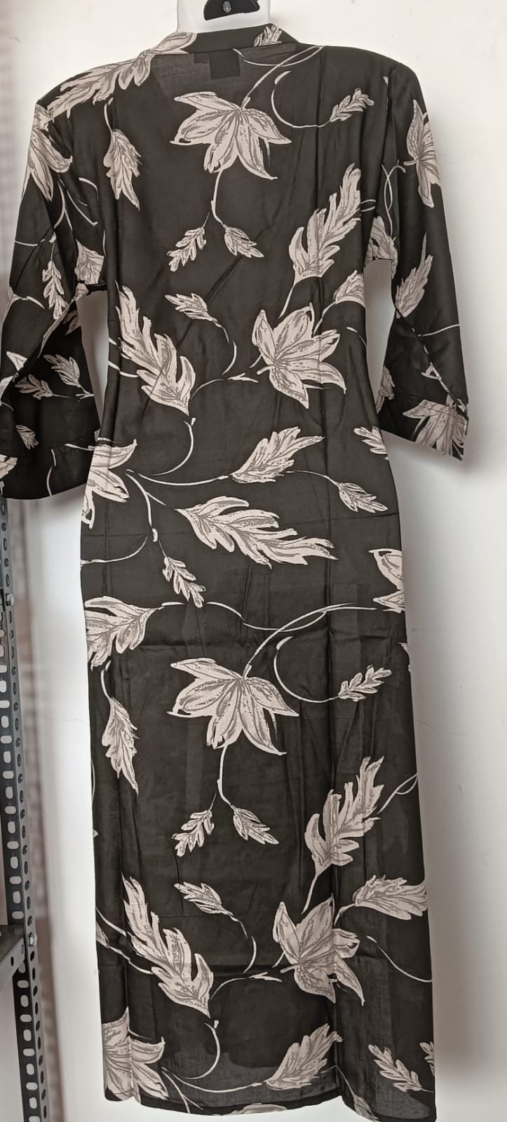 Midnight Leaf Whisper Kurti