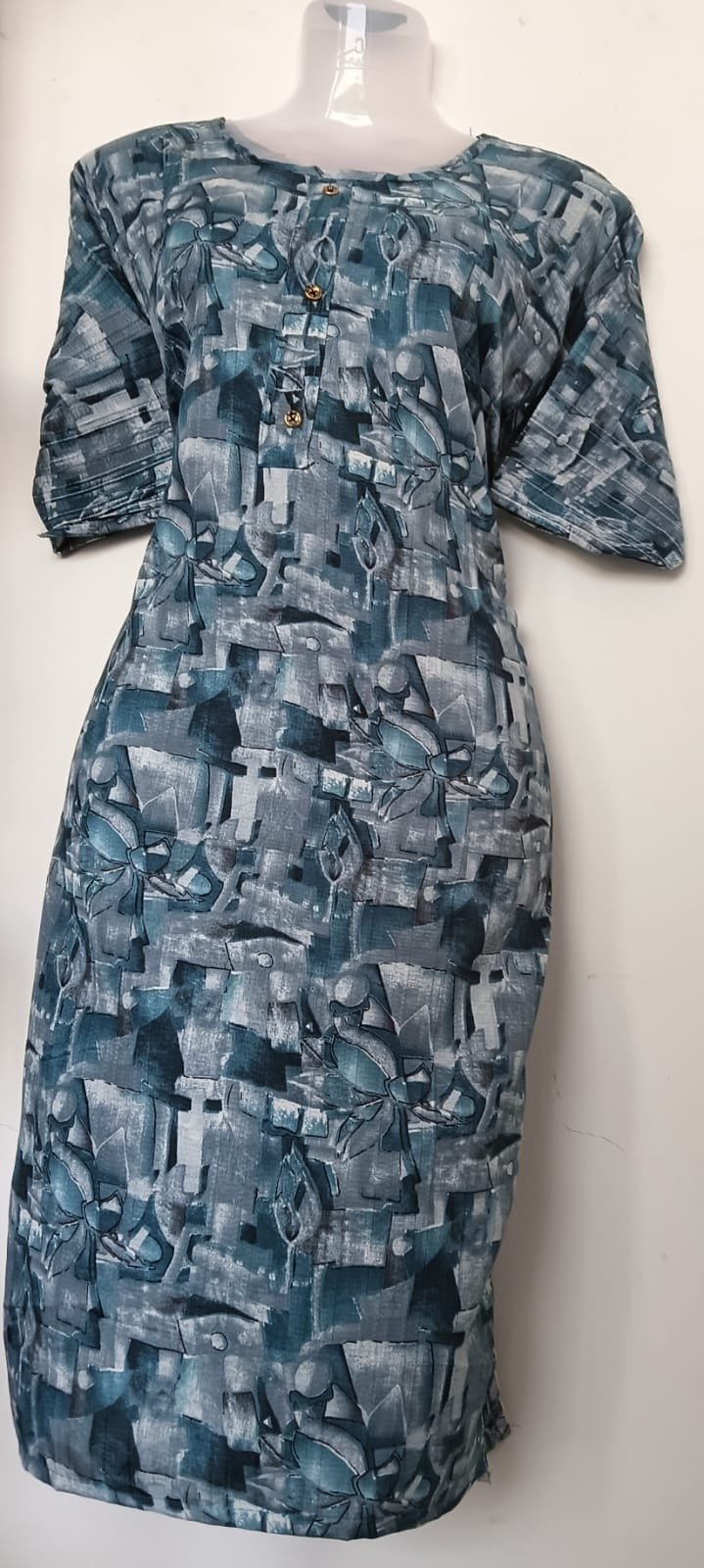 Ocean Slate Fusion Kurti