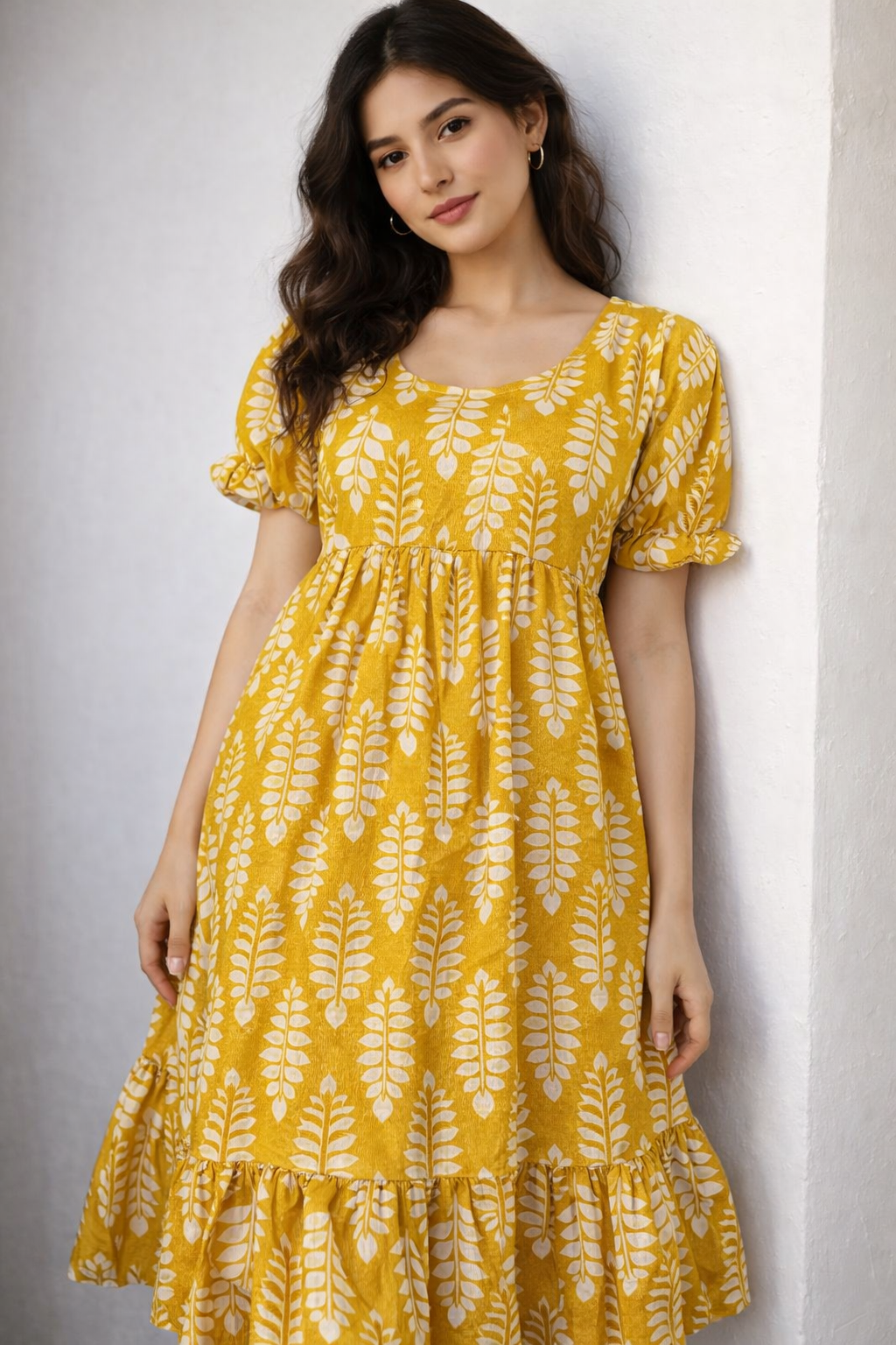 Mustard Leaf Grace Maxi Dress