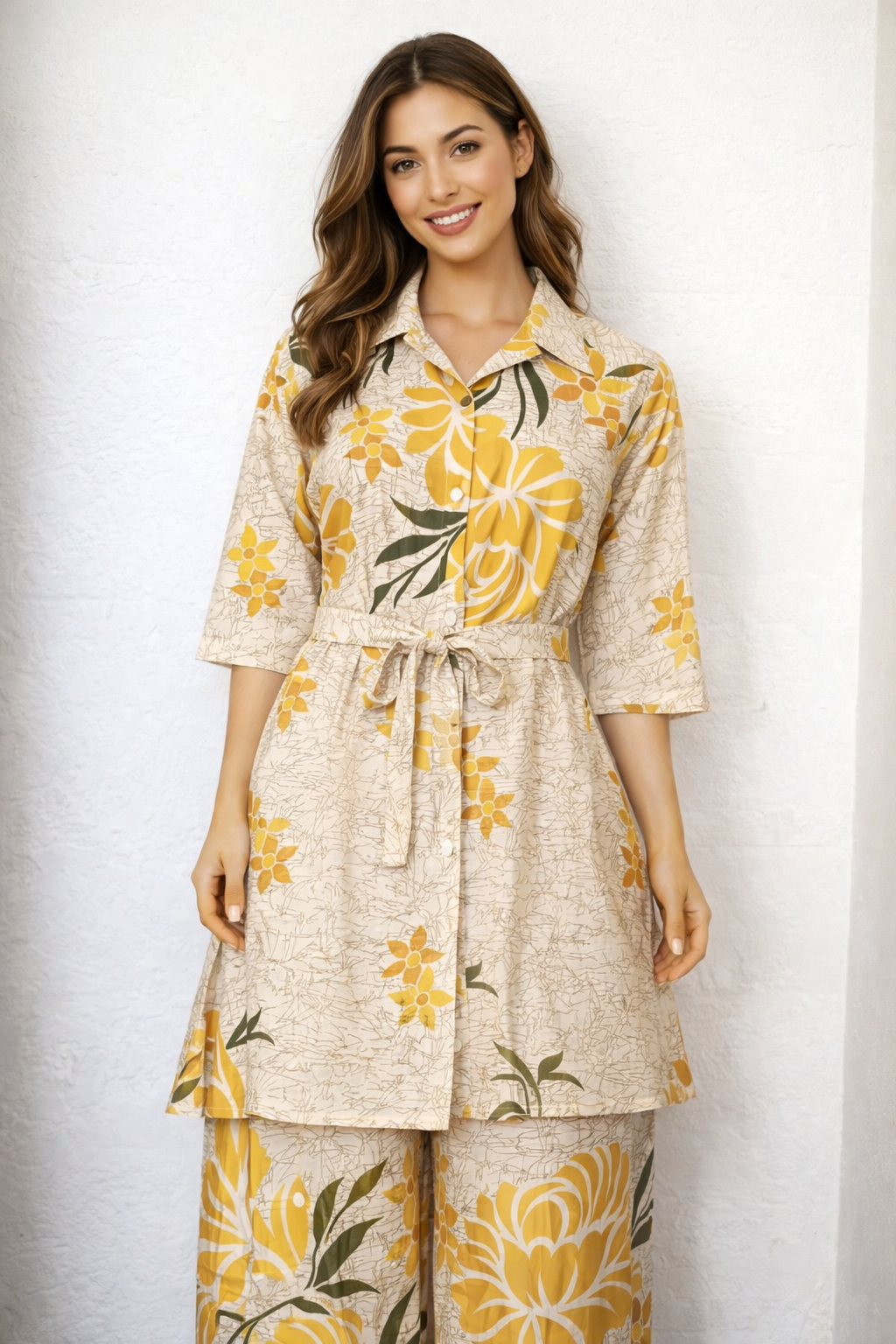 Golden Bloom Co-Ord Set