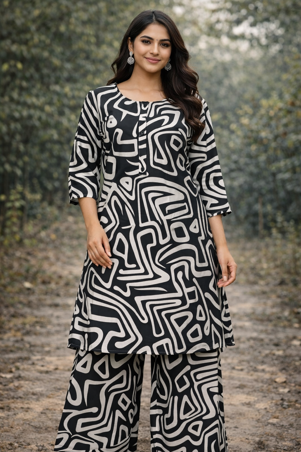 Mono Maze Co-Ord Set