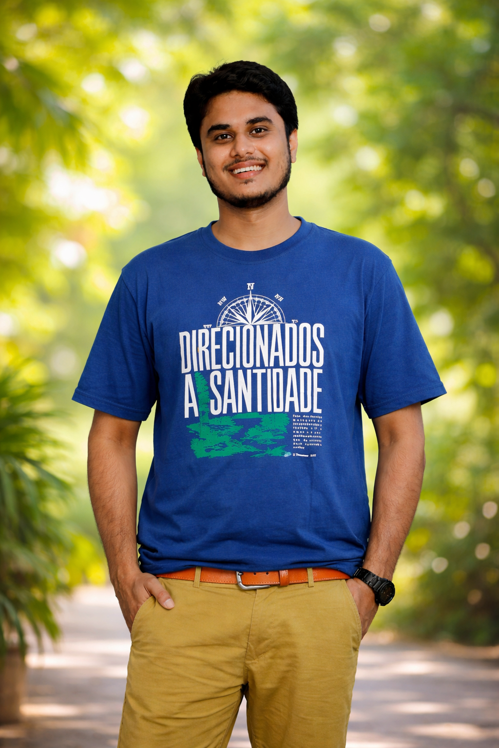 Ocean Vibe Blue Graphic T-Shirt