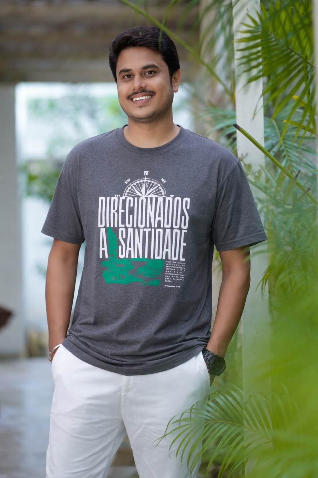 Classic Edge Grey Graphic T-Shirt