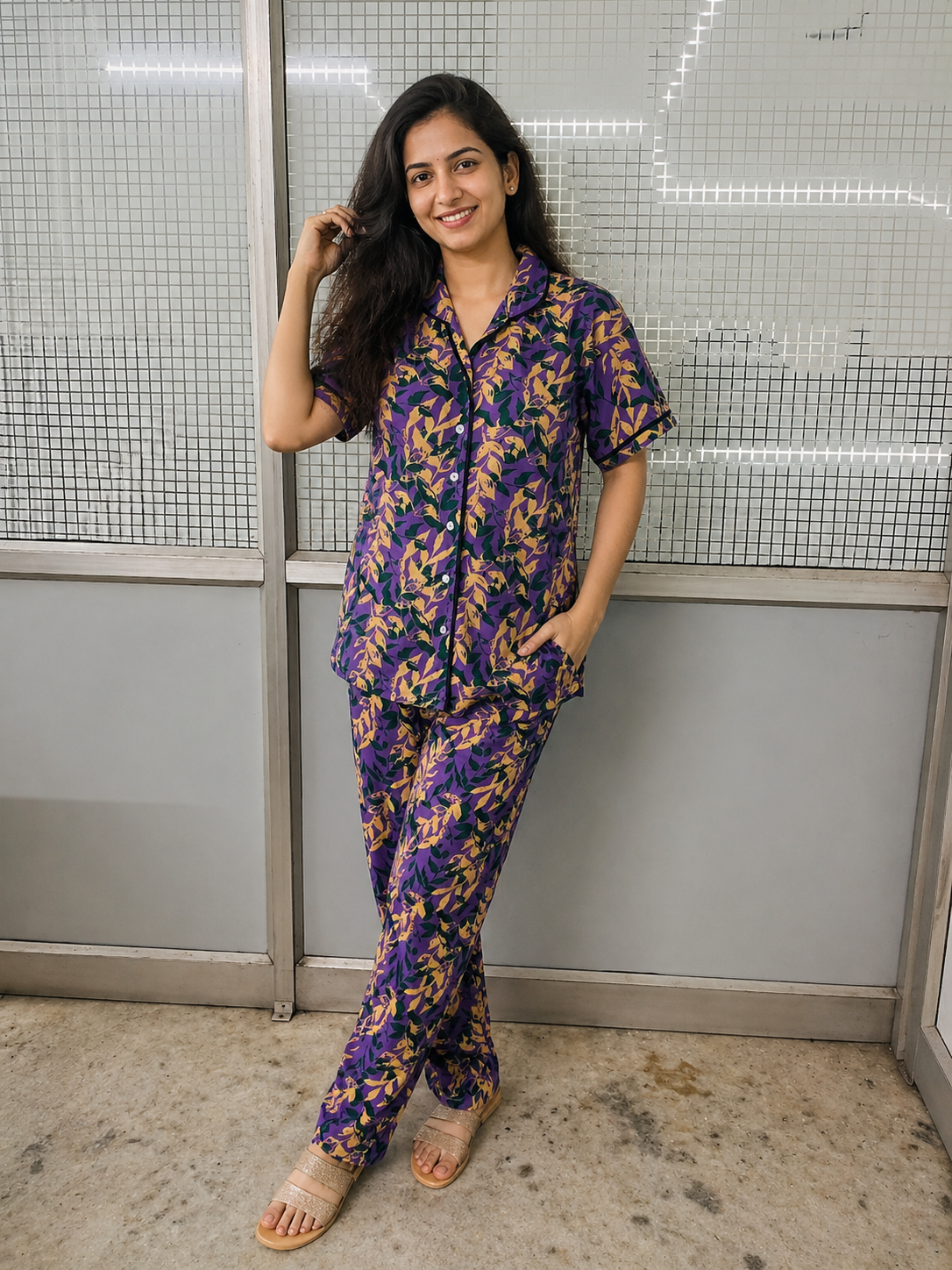 Lavender Bloom Nightwear Set