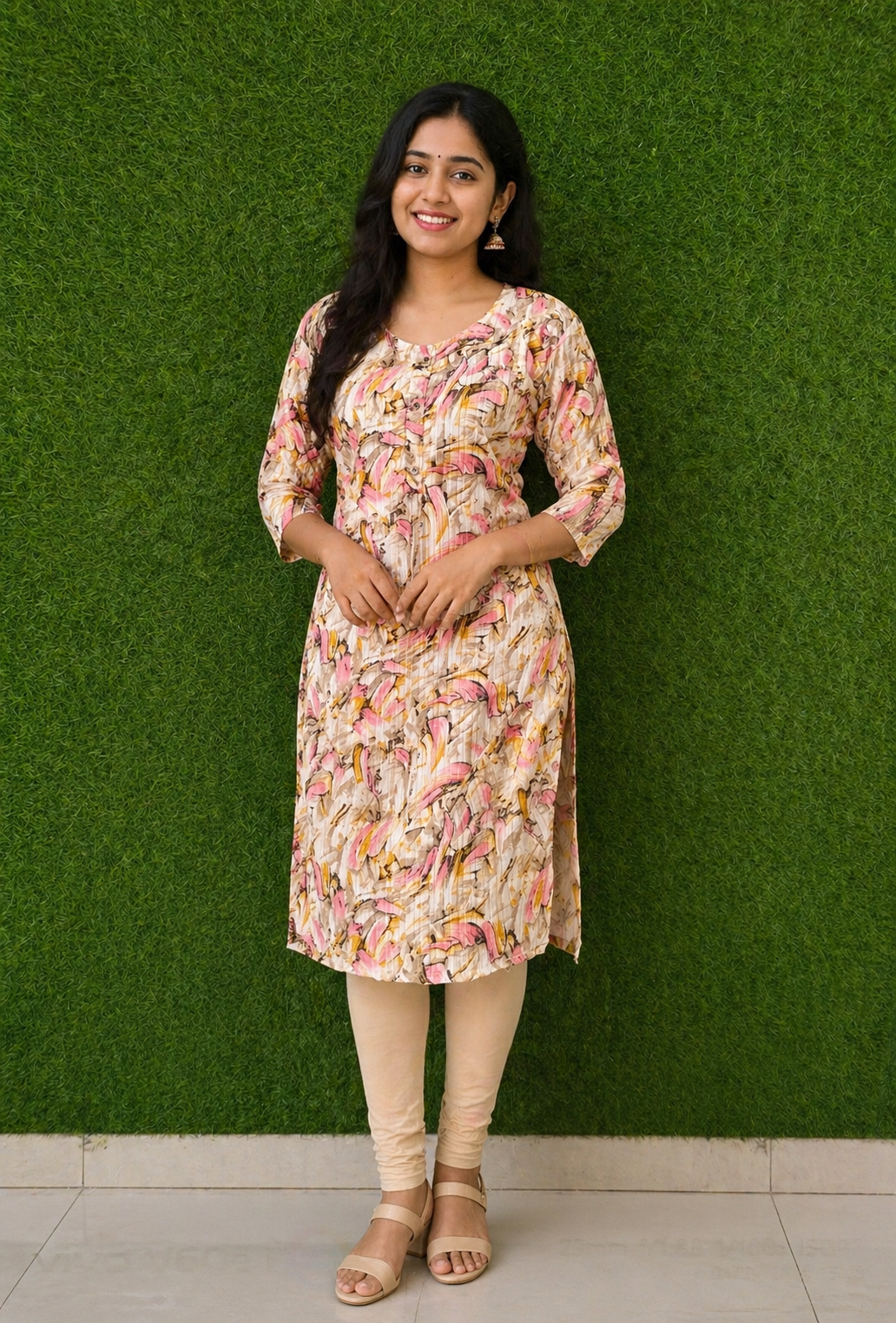 Blush Petal Harmony Kurti