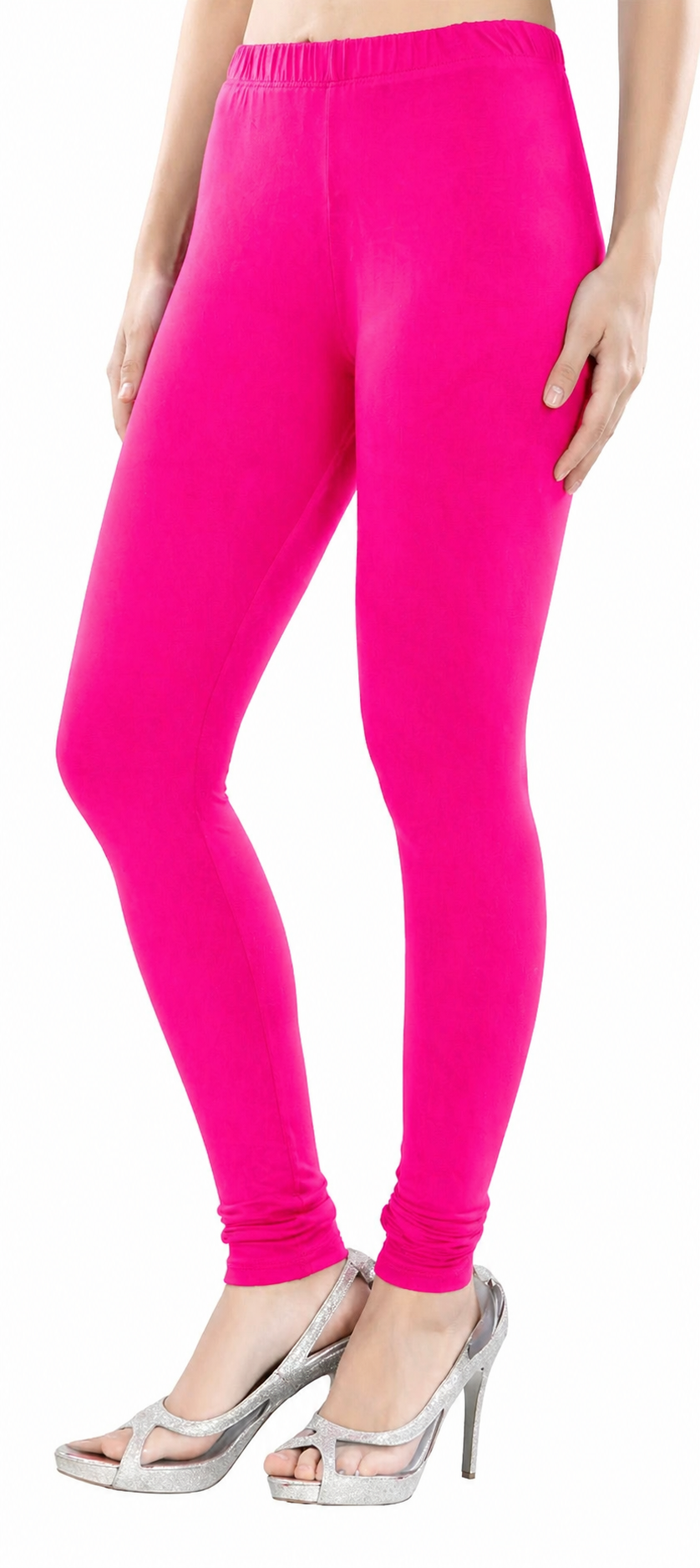 Bright Pink Stretch Leggings