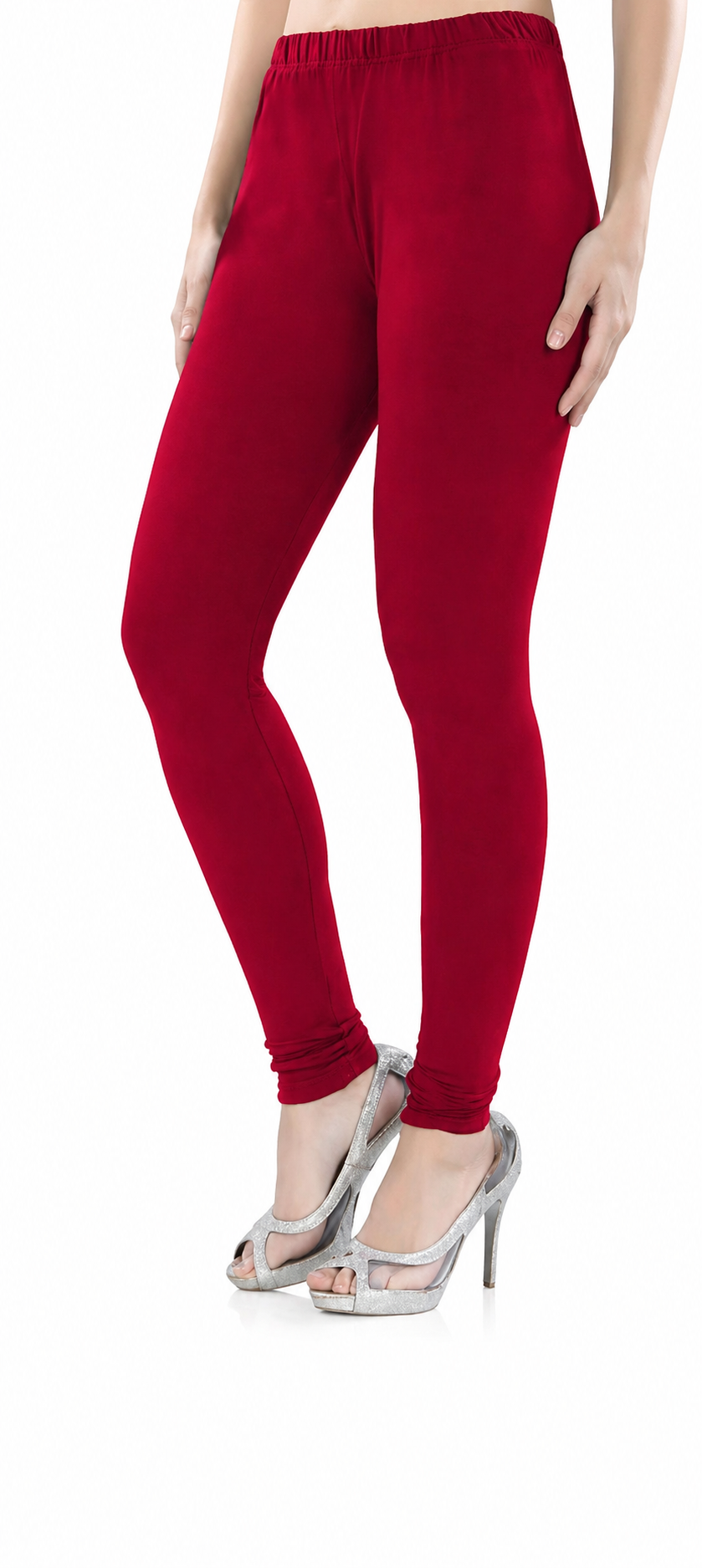 Deep Maroon Stretch Leggings