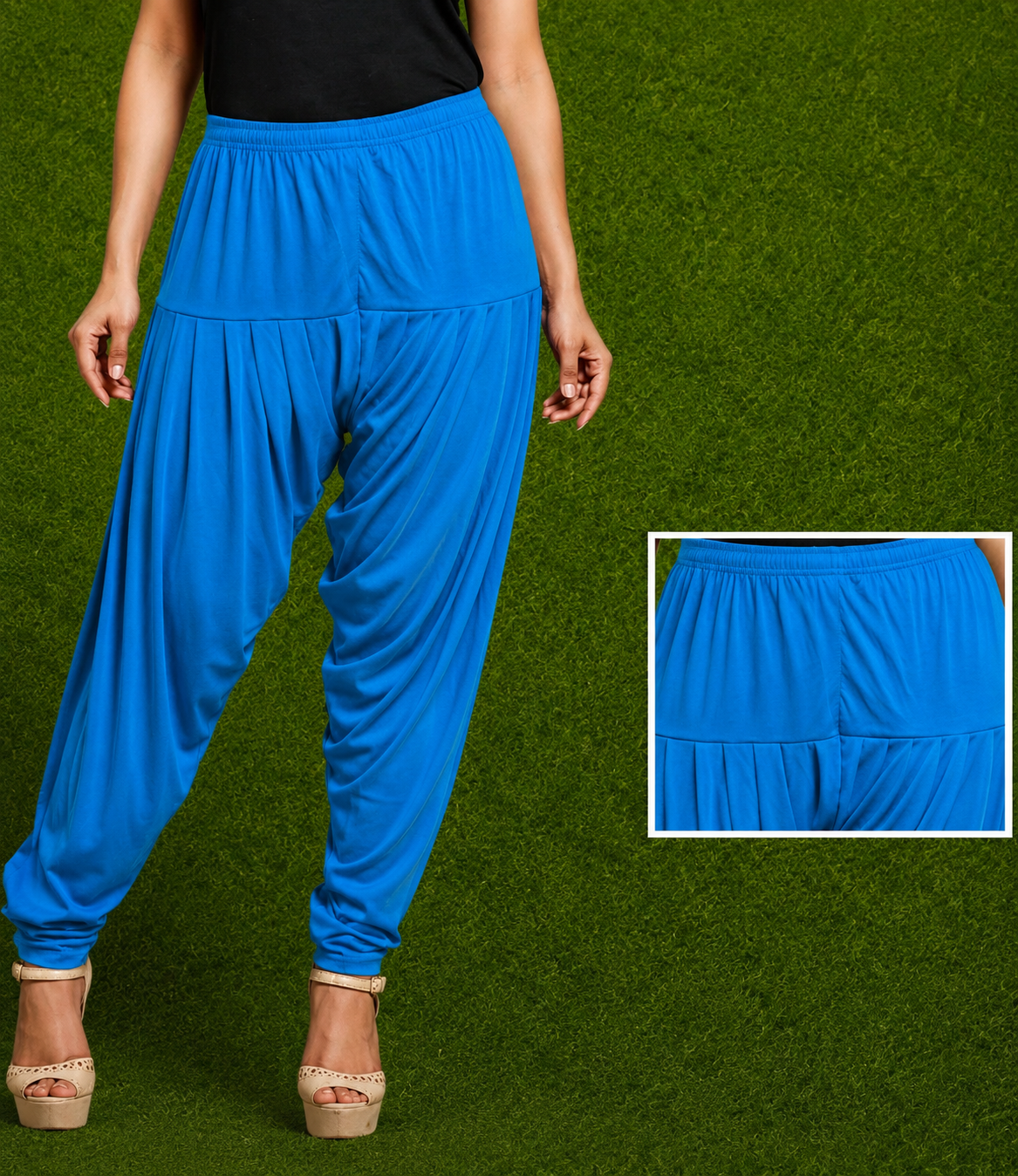 Royal Blue Patiala Harem Pant