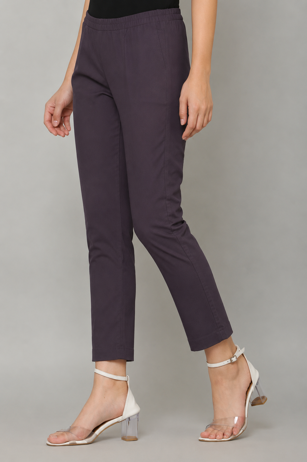 Women’s Charcoal Grey Straight Fit Pants