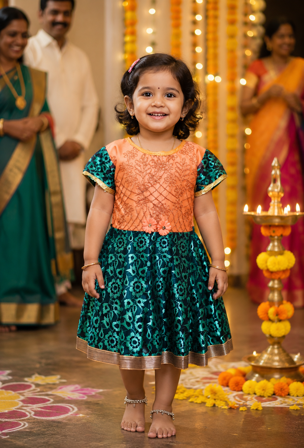 Royal Festive Kids Party Dress