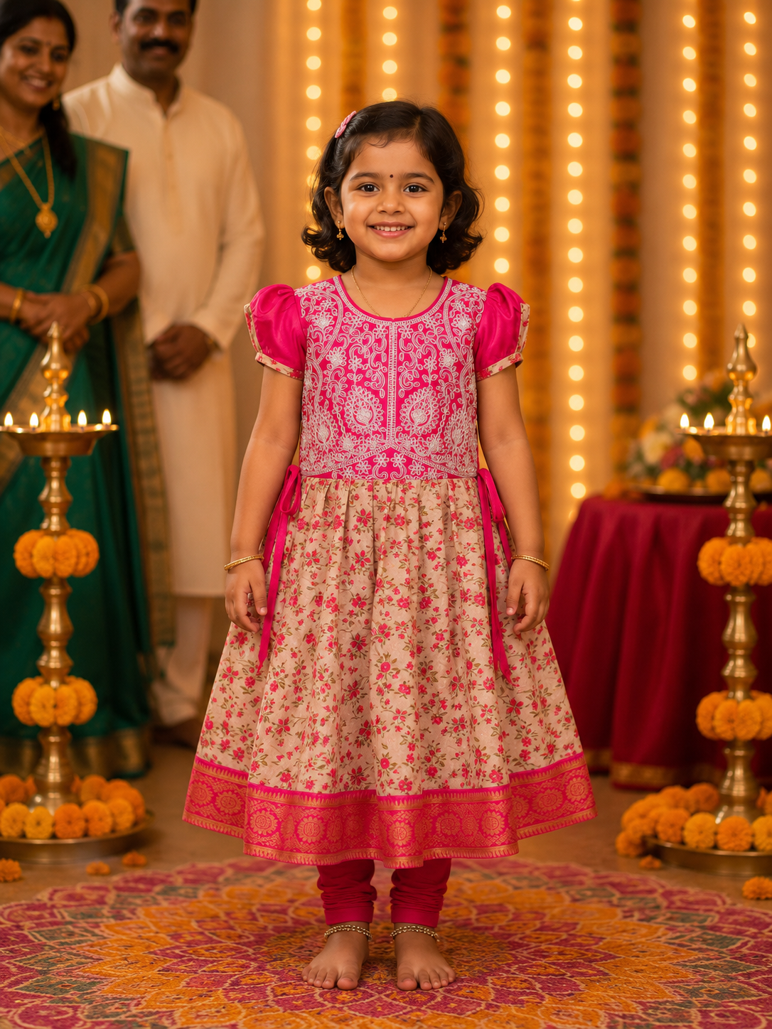 Pink Blossom Party Frock